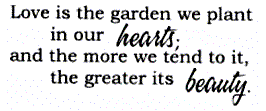 Love Is The Garden