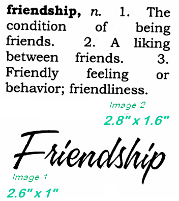 Friendship - (2-sided) - Click Image to Close