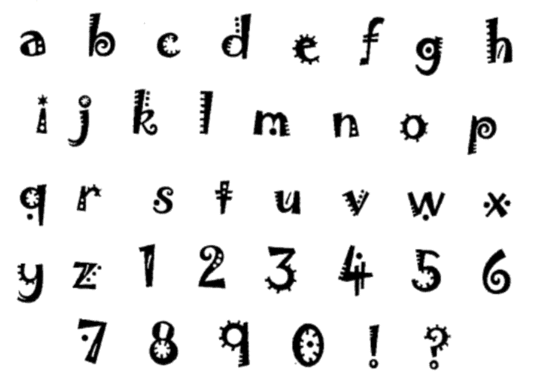 Alphabet Set - Lower Case with Numerals