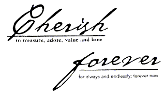 Cherish / Forever (2-sided) - Click Image to Close