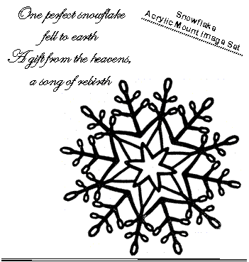 One Perfect Snowflake Acrylic Mount Stamp Set
